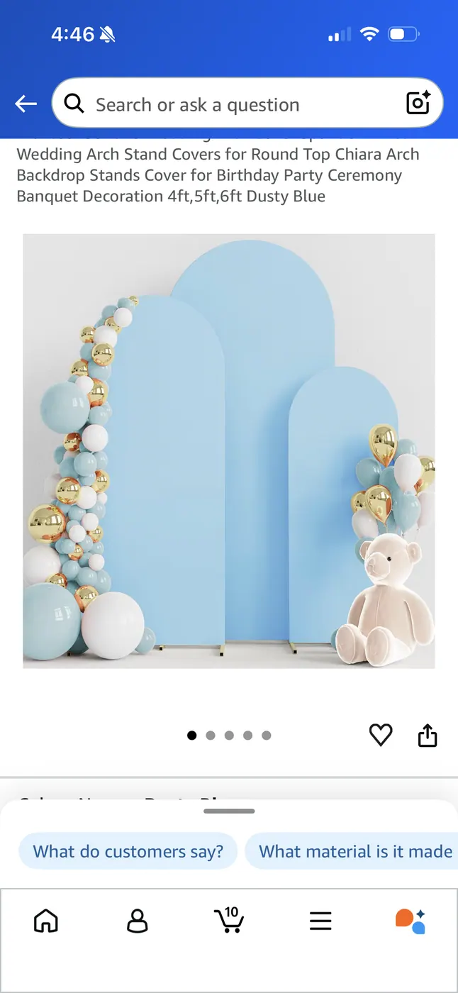 Blue Backdrop Panel Reference rental example
