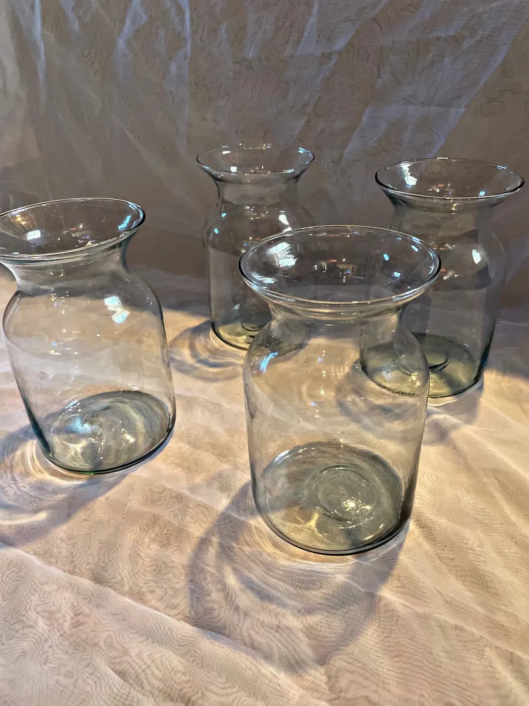 Blue Glass Jar Vases rental example