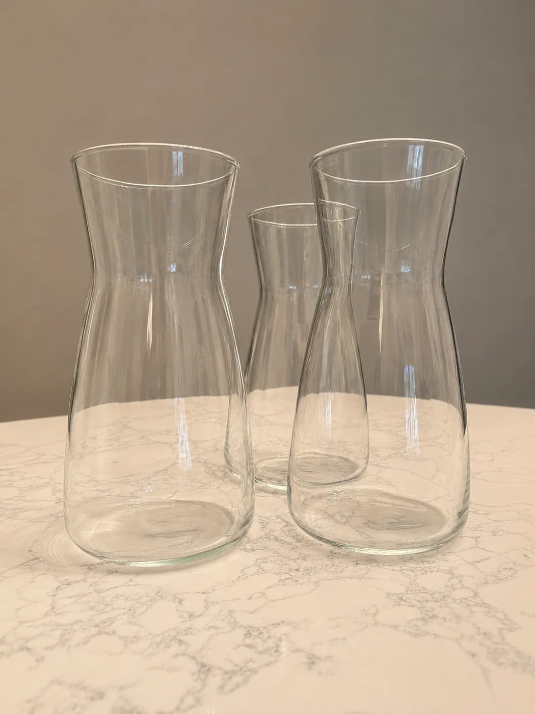 Clear Glass Cylinder Vases rental example