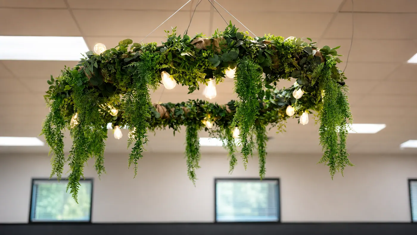 Greenery Hanging Garland rental example