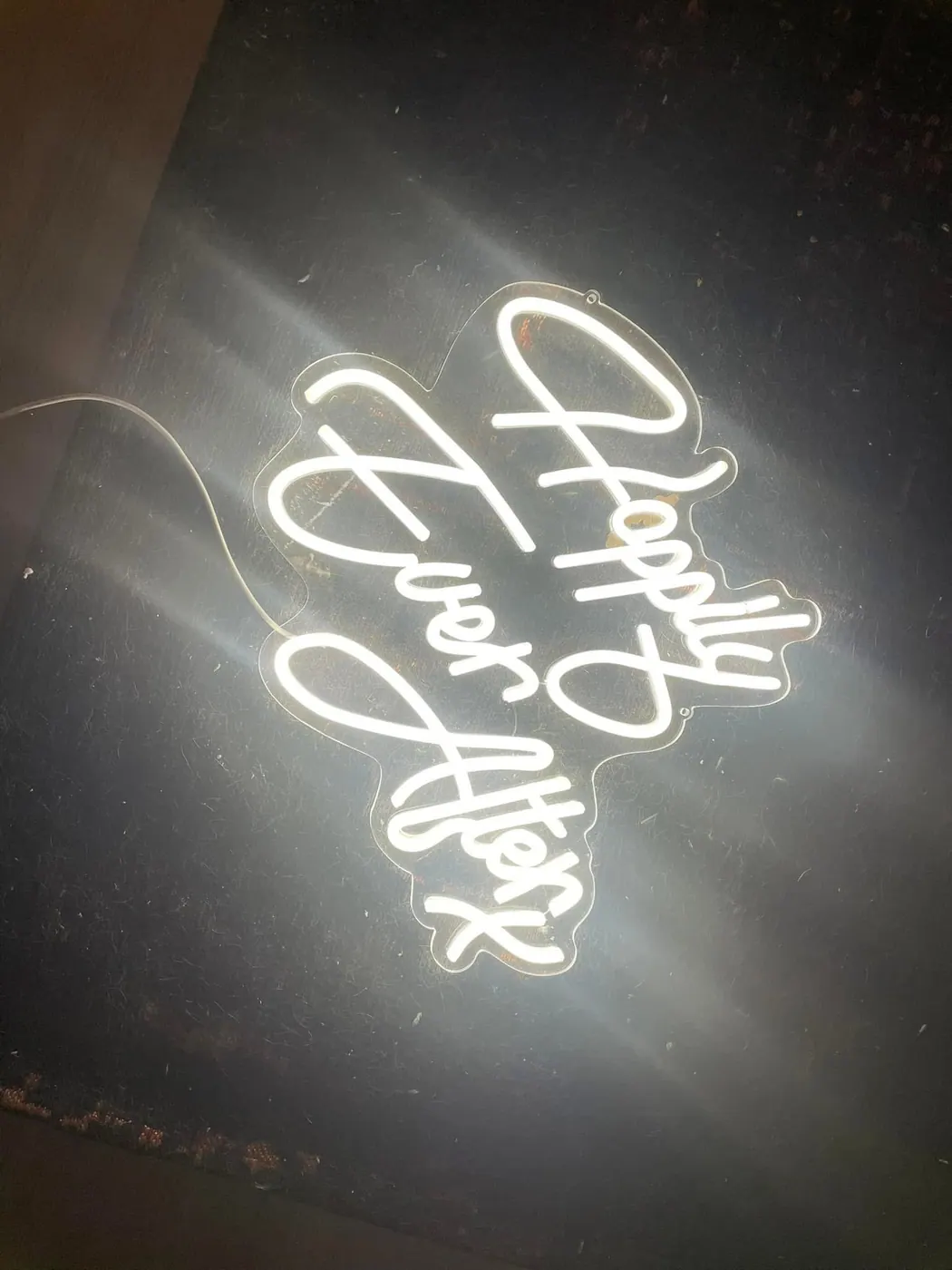 Happy Ever After Neon Sign rental example