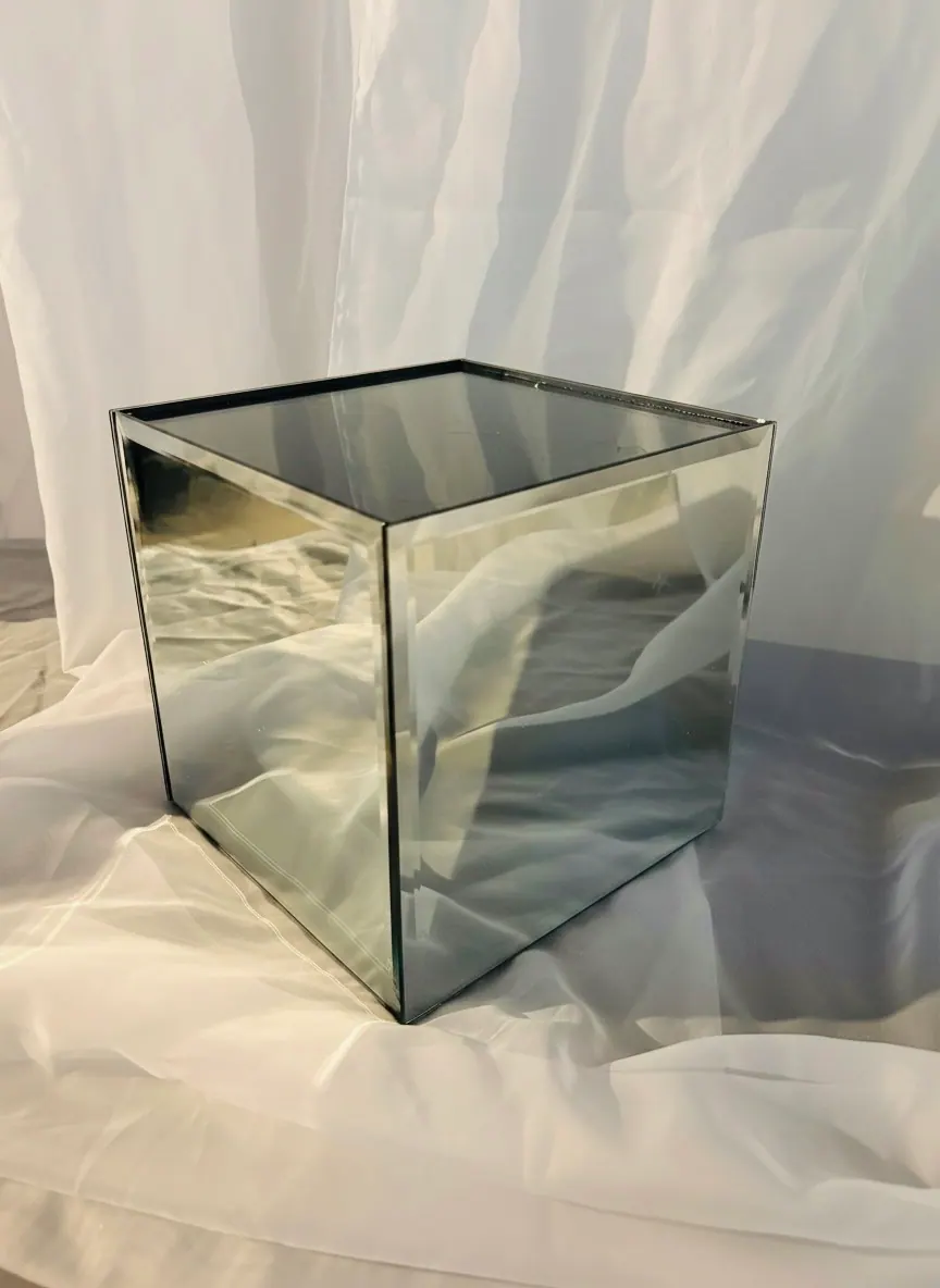 Mirror Cube Display Box rental example