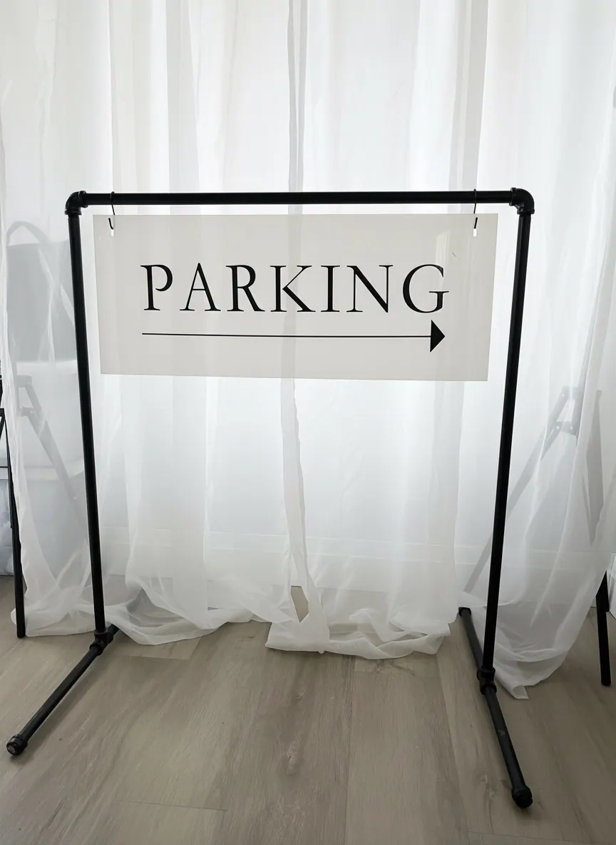 Parking Directional Sign rental example