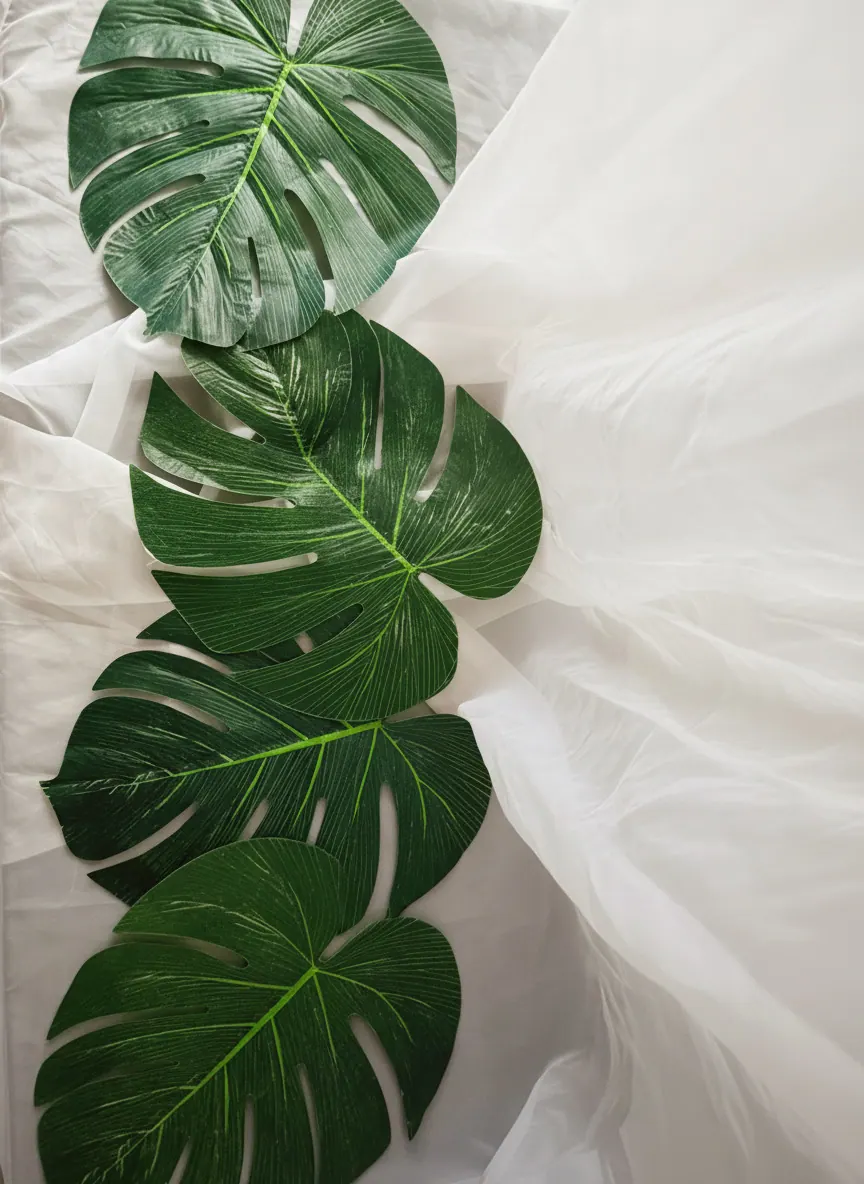 Tropical Leaf Garland rental example