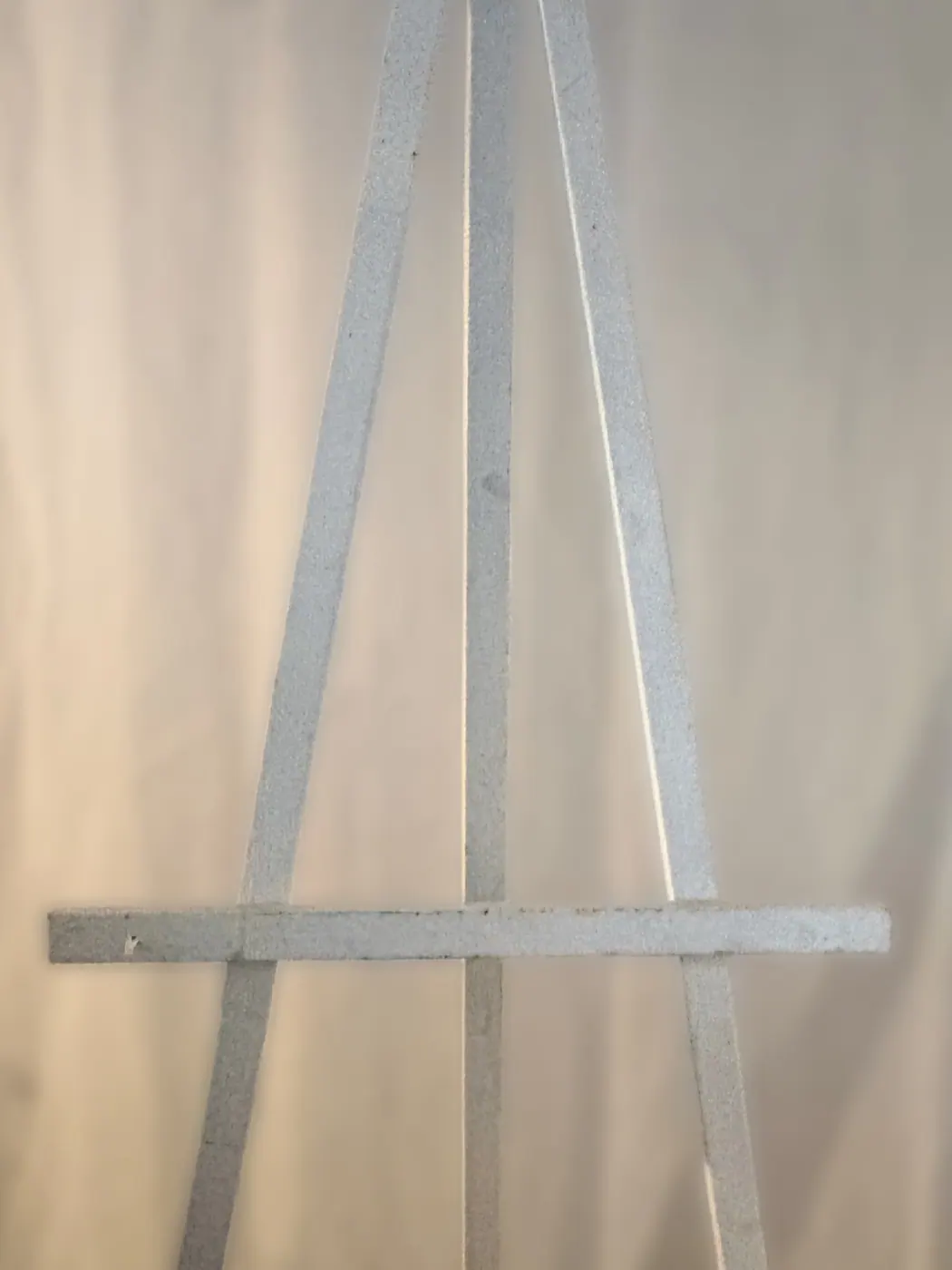 White Wood Display Easel rental example
