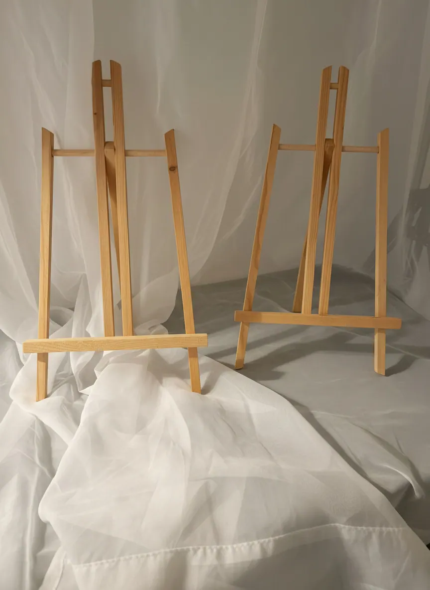 Wood Display Easel Set rental example